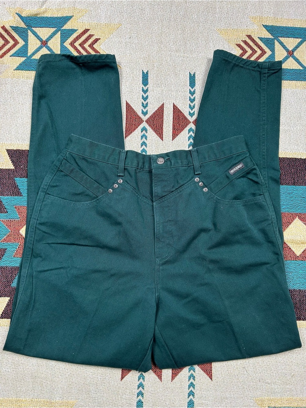 Rockies High-Rise Women's Jeans in Deep Teal Green
